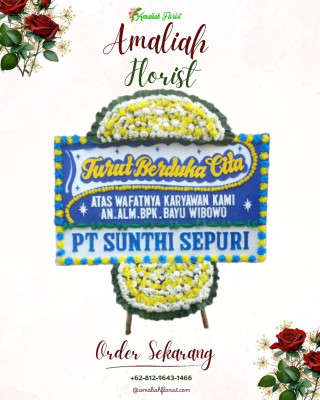 Papan Bunga Duka di Wirana